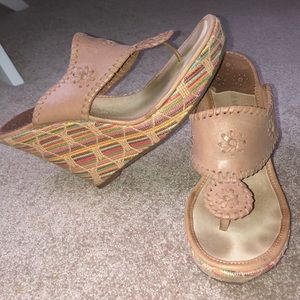 Jack Rogers multicolored wedge sandals
